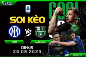 Soi kèo Inter vs Sassuolo 1h45 ngày 28/09/2023